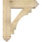 Ekena Millwork Merced Arts and Crafts Rough Sawn Bracket w/ Offset Brace, Douglas Fir, 8"W x 28"D x 32"H BKT0806X28X32MRC03RDF - alternate 3
